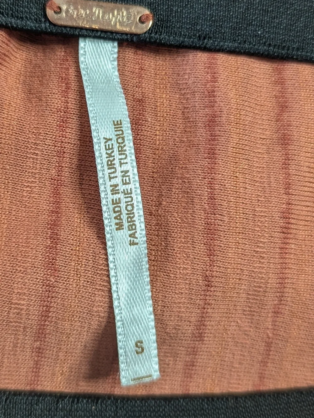 Free People Camden Ribbed Velvet A-Line Mini Skirt Rust Women’s Size Small